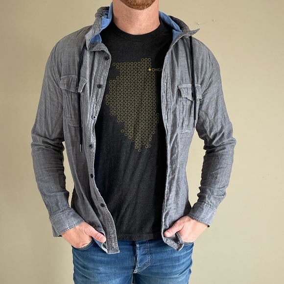 X by Kixs Button Up Hoodie - Picture 2 of 6